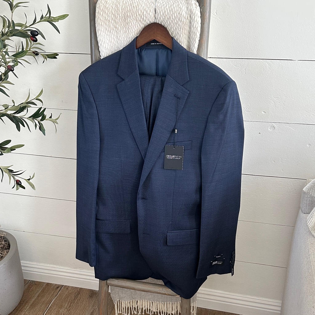 Kenneth Cole Men's Navy Suit Set